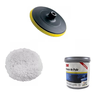 Kit Polimento P/ Esmerilhadeira Disco Boina Massa Polir 3M Pro - 1