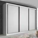 Ver imagem 3 de Guarda Roupa Casal 3 Portas 6 Gavetas Nápoli -Mt- Rei de Casa Branco
