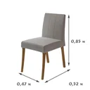Ver imagem 4 de Conjunto Sala de Jantar Mesa Redonda Jasper com Vidro com 4 Cadeiras Cristal 