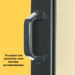 Mosquiteira Corredeira Preta 0,60x1,20m com Tela Resistente À Pet - 4