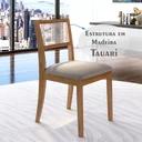 Ver imagem 5 de Conjunto Sala de Jantar Mesa com Vidro e 4 Cadeiras Madeira Maciça Tauari Ônix