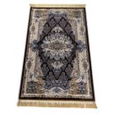 Ver imagem 1 de Tapete Persa Royal Marrom 100x150cm Fio Acetinado - Decoração para Quarto e Sala