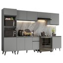 Ver imagem 3 de Armário de Cozinha Completa 320cm Cinza Nice Madesa 01