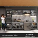 Ver imagem 6 de Armário de Cozinha Completa 320cm Cinza Nice Madesa 01