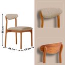 Ver imagem 3 de Mesa 135cm Laminado com 4 Cadeiras Noronha Moderna Milano Imbuia Naturale