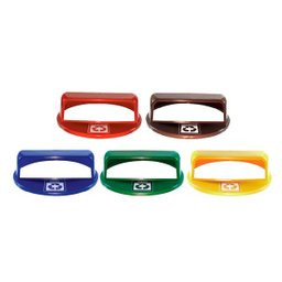 Tampa avulsa para Lixeira de madeira Plastica de 70cm 94L - Amarelo - 2