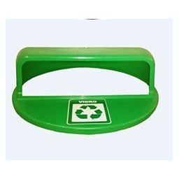 Tampa avulsa para Lixeira de madeira Plastica de 70cm 94L - Amarelo - 7