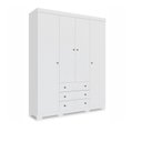 Ver imagem 6 de Guarda Roupa Solteiro com Pés 4 Portas e 3 Gavetas 2022 