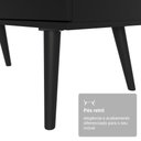 Ver imagem 4 de Mesa para Computador Gamer em L 3 Gavetas Preto Lisboa Madesa Preto