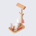 Ver imagem 5 de Luminária Led de Mesa com Porta Objetos em Madeira Maciça Faia