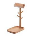 Ver imagem 2 de Luminária Led de Mesa com Porta Objetos em Madeira Maciça Faia