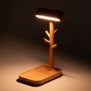 Ver imagem 4 de Luminária Led de Mesa com Porta Objetos em Madeira Maciça Faia