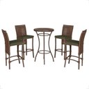 Ver imagem 1 de Mesa Bistro e 4 Banquetas Roma Marrom Corda Náutica 13 Marrom