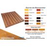 Deck de Madeira Modular 40x40 Cm Neonx com Pintura Neonx:osmocolor Castanheira S Tr - 2