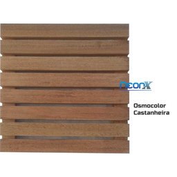 Deck de Madeira Modular 40x40 Cm Neonx com Pintura Neonx:osmocolor Castanheira S Tr - 1