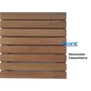 Deck de Madeira Modular 40x40 Cm Neonx com Pintura Neonx:osmocolor Castanheira S Tr