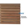 Deck de Madeira Modular 40x40 Cm Neonx com Pintura Neonx:osmocolor Castanheira S Tr - 1