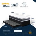 Ver imagem 6 de Cama Box Baú com Colchão de Espuma D45 Double Face Territory Hellen + Auxiliar Solteiro 88cm