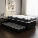 Ver imagem 4 de Cama Box Baú com Colchão de Espuma D45 Double Face Territory Hellen + Auxiliar Solteiro 88cm