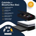 Ver imagem 7 de Cama Box Baú com Colchão de Espuma D45 Double Face Territory Hellen + Auxiliar Solteiro 88cm