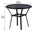 Ver imagem 6 de Kit 6 Cadeiras Alumínio e Mesa Tampo Varanda Jardim Piscina Jardim Trama Original