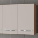 Ver imagem 4 de Armário Aéreo Mara 118 Cm 4 Portas Savana Off White Moblis