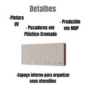 Ver imagem 2 de Armário Aéreo Mara 118 Cm 4 Portas Savana Off White Moblis