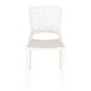 Ver imagem 2 de Cadeira Tramontina Joana Branca em Polipropileno e Fibra de Vidro