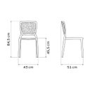 Ver imagem 7 de Cadeira Tramontina Joana Branca em Polipropileno e Fibra de Vidro