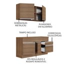 Ver imagem 5 de Armário de Cozinha Compacta 150cm Rustic Glamy Madesa 01