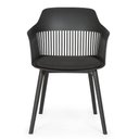 Ver imagem 6 de Kit 4 Cadeiras de Jantar Estofada Marcela Montreal Polipropileno Preto