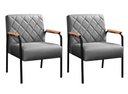 Ver imagem 1 de Kit 2 Poltronas Ludmilla Cor:Linho Cinza 320