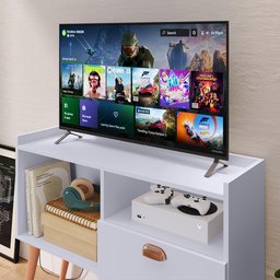 Rack Tv 32" Home Estante Sala Estar Recepção 1 Porta 2 Nichos Pés Retrô Decoração Moderna - - 4