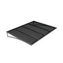 Ver imagem 1 de Toldo Fixo Policarbonato Alveolar Fume - 1,50m X 1,00m - Estrutura Branca