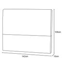 Ver imagem 3 de Cabeceira para Cama Box Casal Clean 1400mm - Suede Marrom Taupe - Simbal