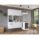 Ver imagem 2 de Armário Multiuso Branco para Cozinha Moderno Suspenso com 6 Portas 1 Gaveta Espaçoso Gi