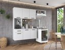 Ver imagem 2 de Armário Multiuso Branco para Cozinha Moderno Suspenso com 6 Portas 1 Gaveta Espaçoso Gi