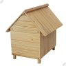 Casinha de Cachorro de Madeira sem Pintura Simples Grande N4 - 6