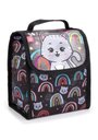Ver imagem 3 de Kit Mochila + Lancheira Térmica + Estojo Simples + Garrafa Gatinha Preta - Seanite