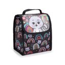 Ver imagem 3 de Kit Mochila + Lancheira Térmica + Estojo Simples + Garrafa Gatinha Preta - Seanite