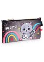 Ver imagem 4 de Kit Mochila + Lancheira Térmica + Estojo Simples + Garrafa Gatinha Preta - Seanite