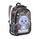 Ver imagem 2 de Kit Mochila + Lancheira Térmica + Estojo Simples + Garrafa Gatinha Preta - Seanite