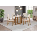Ver imagem 1 de Mesa de Jantar Natali 120 4 Cad. Milla Linho - Henn
