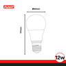 KIT 2 Lâmpada Led Pera 12w E27 Anti-Inseto Bivolt Avant - 3