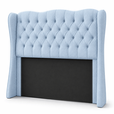 Ver imagem 3 de Cabeceira para Cama Box Casal 1.40 Tecido Boucle:Azul
