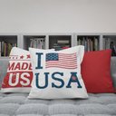 Ver imagem 5 de Kit 3 Capas Almofadas Decorativas U.S.a 45x45 Id Decor