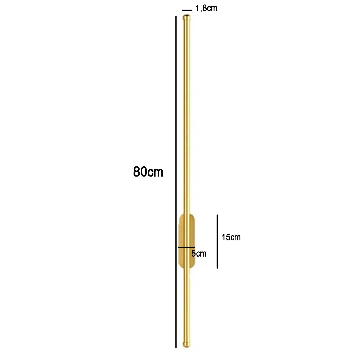 Luminaria Arandela Led 3 em 1 Perfil Slim Fit Luz Indireta Decoraçao Recepçao Quarto Sala Minimalist - 5