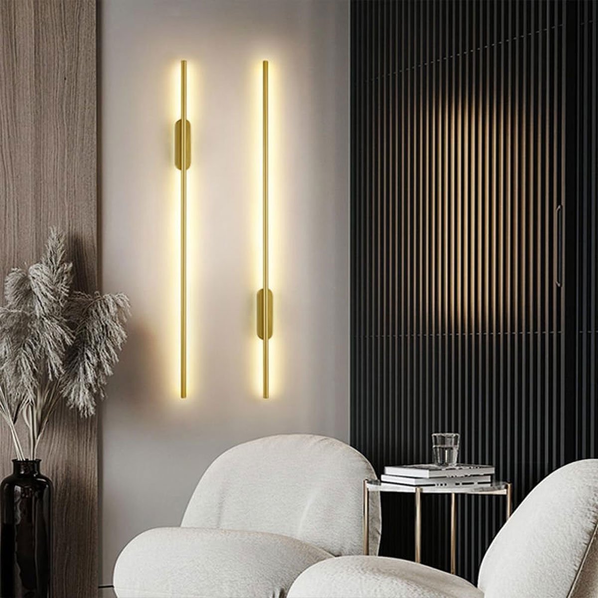 Luminaria Arandela Led 3 em 1 Perfil Slim Fit Luz Indireta Decoraçao Recepçao Quarto Sala Minimalist