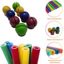 Ver imagem 6 de Trampolim Cama Elástica Pula Pula 1,40m Pequena Colorida Infantil Playground