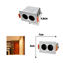 Ver imagem 3 de Spot Embutir Retangular Focco 7cm 4w 6500k